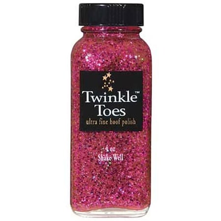 Twinkle Glitter Products TP0540 4 oz Toes Hoof Polish, Hot Pink 1295-HP
